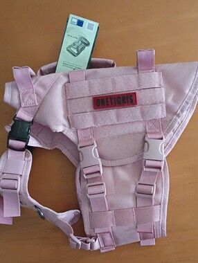 Onetigris Small Tactical Dog Harness with Adjustable Straps